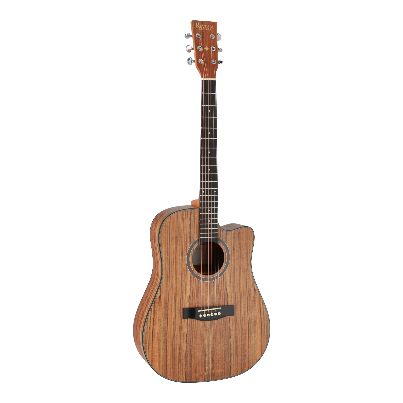Revival Guitars D10C walnut dreadnought acoustic guitar with cutaway