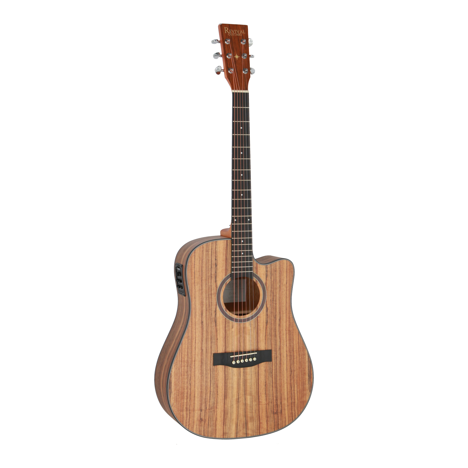 Revival Guitars D10C-E walnut dreadnought electro-acoustic guitar with cutaway